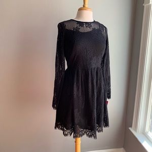 Black Eyelet Dress